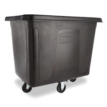 Rubbermaid Commercial 16 Cu. Ft. Cube Truck (Black)