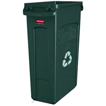 Rubbermaid Slim Jim 23 Gallon Recycling Bin (Green)