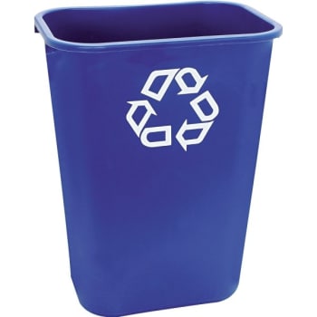 Rubbermaid 10 Gallon Deskside Recycling Container (Blue)