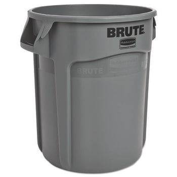 Rubbermaid Brute 20 Gallon Vented Trash Can (Gray)