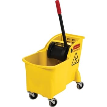 Image for Rubbermaid 31 Quart Plastic Mop Bucket w/ Wringer from HD Supply