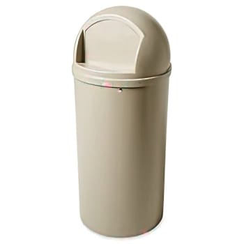 Image for Rubbermaid Marshal 25 Gallon Trash Can (Beige) from HD Supply
