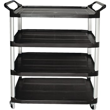 Image for Rubbermaid Open Sided 4 Shelf Cart - Black from HD Supply