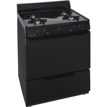 Image for Premier® 30" Cordless Gas Range W/ 3.9 Cu Ft In Black from HD Supply