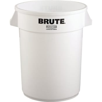 Image for Rubbermaid Brute 32 Gallon Trash Can (White) from HD Supply