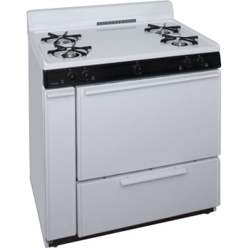 Image for Premier® 36" Cordless Gas Range W/ 3.9 Cu Ft In White from HD Supply