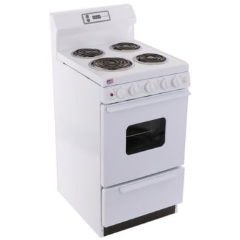 Image for Premier® 20 in 2.4 cu. ft. Electric Front Control Coil Stove w/ Oven Window (White) from HD Supply