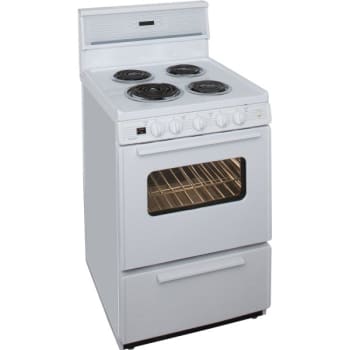 Image for Premier® 24 In 2.9 Cu Ft Electric Coil Range W/ Electronic Clock/timer (White) from HD Supply