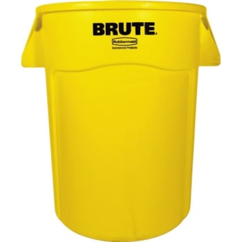Image for Rubbermaid Brute 44 Gallon Trash Can (Yellow) from HD Supply