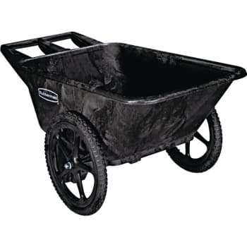 Rubbermaid 7.5 Cu. Ft. Big Wheel Cart  - Black
