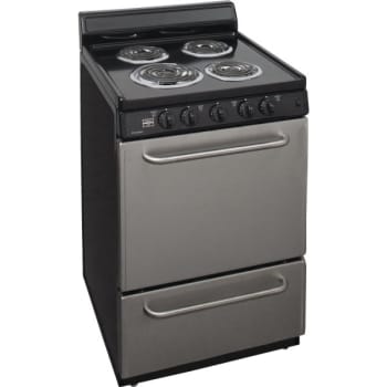 Image for Premier® 24 In 2.9 Cu Ft Electric Coil Range (Stainless Steel/black) from HD Supply