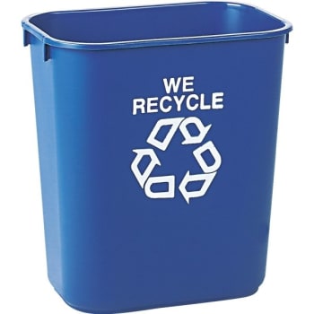 Image for Rubbermaid 3.5 Gallon Recycling Container (Blue) from HD Supply