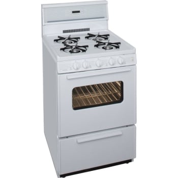 Premier® 24" Gas Range W/ Electronic Ignition, 2.9 Cu Ft In White