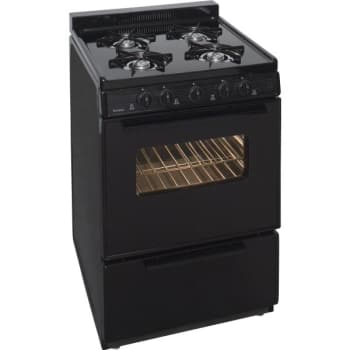 Image for Premier® 24" Gas Range W/ Oven Window, Electronic Igniton, 2.9 Cu Ft In Black from HD Supply