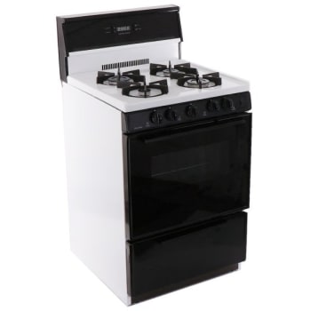 Image for Premier® 24" 2.9 Cu Ft Gas Range W/ Black Glass Oven Door (White/black) from HD Supply