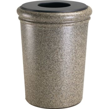 Image for Commercial Zone Products StoneTec 50 Gallon Round Trash Can (Riverstone) from HD Supply