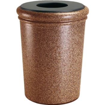 Image for Commercial Zone Products Stonetec 50 Gallon Round Trash Can (Sedona) from HD Supply