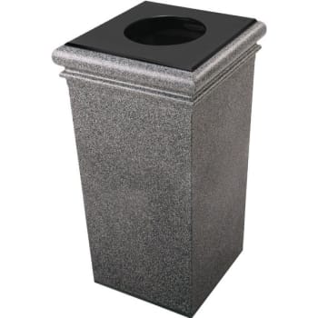 Image for Commercial Zone Products Stonetec 30 Gallon Square Trash Can (Pepperstone) from HD Supply