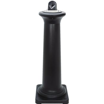 Image for Rubbermaid Groundskeeper Tuscan Cigarette Receptacle (Black) from HD Supply