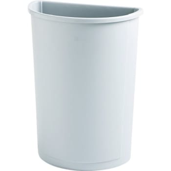 Image for Rubbermaid Untouchable 21 Gallon Half-Round Trash Can (Gray) from HD Supply