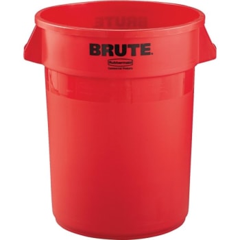 Image for Rubbermaid Brute 32 Gallon Trash Can (Red) from HD Supply