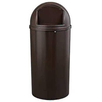 Image for Rubbermaid Commercial Marshal 25 Gallon Trash Can (Brown) from HD Supply