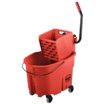 Image for Rubbermaid WaveBrake FG758888RED 8.75 Gallon Side-Press Mop Bucket and Wringer from HD Supply