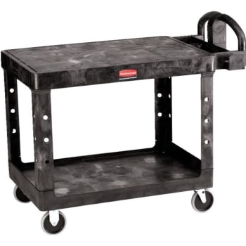 Image for Rubbermaid Heavy-Duty Flat 2-Shelf Utility Cart - Black from HD Supply