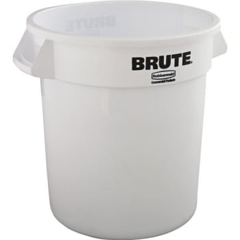 Image for Rubbermaid Brute 10 Gallon Trash Can (White) from HD Supply