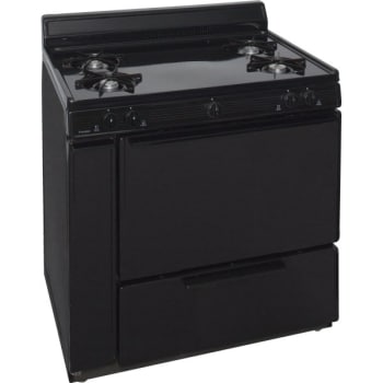 Image for Premier® 36" Cordless Gas Range W/ 3.9 Cu Ft In Black from HD Supply
