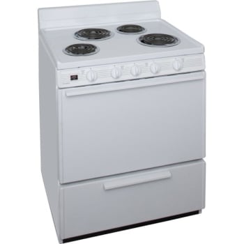 Image for Premier® 30 in Electric 3.9 cu. ft. Front Control Stove w/ Storage Door (White) from HD Supply