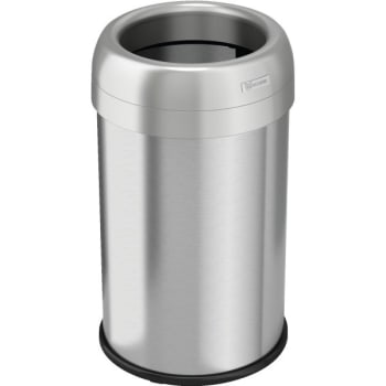 Image for HLS Commercial 13 Gallon Stainless Steel  Round Open Top Trash Can from HD Supply