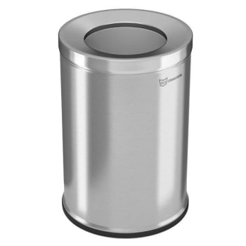 Image for Hls Commercial 26 Gallon Stainless Steel Round Open-Top Trash Can (Silver Metallic) from HD Supply