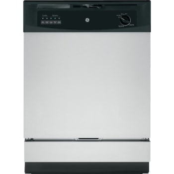GE® 24" Built-In, Front  Control, 5-Cycle, 62 dB Dishwasher, Stainless Steel