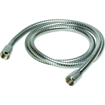 Image for Generic 72 in Brass Shower Hose w/ .5 in NPT Brass Conical Fittings (Chrome) from HD Supply
