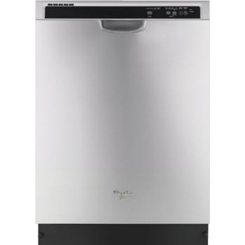 Whirlpool® 24" Built-In, Front  Control, 4-Cycle, 55 dB Dishwasher, Stainless Steel