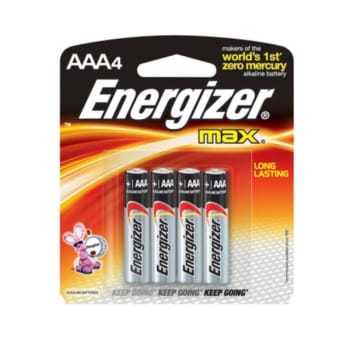 Image for Energizer® Eveready MAX Alkaline Batteries (4-Pack) from HD Supply