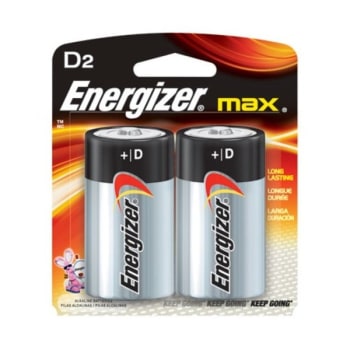 Energizer® Eveready Max D Alkaline Battery Package Of 2