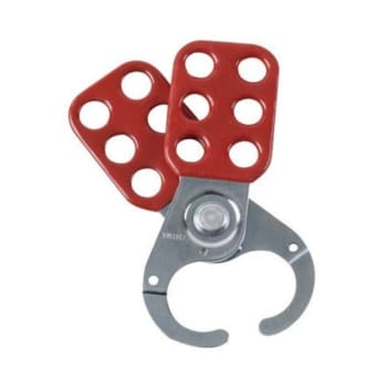 Image for Brady Red Vinyl Coated High Tensile Steel Lockout Hasp With 1" Jaw from HD Supply