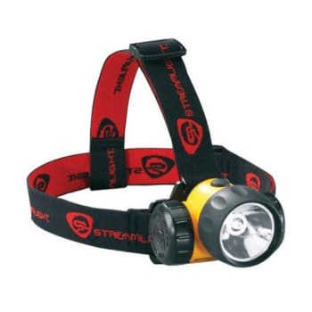 Image for Streamlight® Yellow HAZ-LO Head Lamp With LED - 3 AA Alkaline Batteries Included from HD Supply