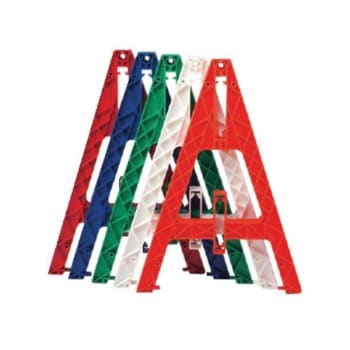Image for Cortina Safety White Plastic Traffic Barricade A-Frame from HD Supply