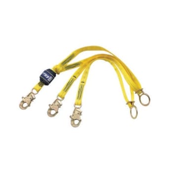 Image for Airgas Dbi/sala 6' Ez-Stop 1" Polyester Web Twin-Leg Tie-Back 100% Lanyard from HD Supply