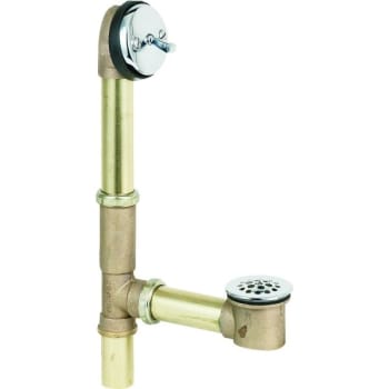 Gerber® Trip-Lever Bath Waste Drain, Brass, 20 Gauge