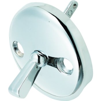 Image for Bathtub Overflow Plate Trip Lever Chrome Finish Coil Spring Mechanism from HD Supply