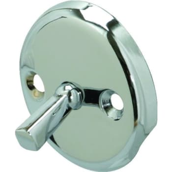 Image for Bathtub Overflow Plate Trip Lever Chrome Finish Spring Clip Mechanism from HD Supply