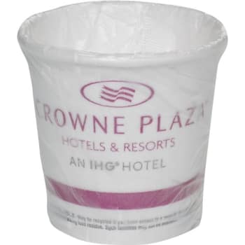 Crowne Plaza 10 Oz Perfectouch® Wrapped Cup, Case Of 1,000
