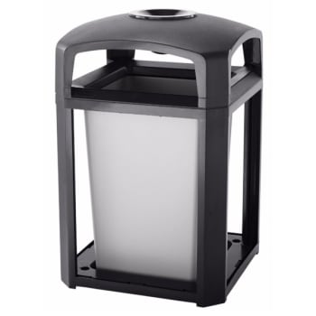 Image for Rubbermaid 35 Gallon Landmark Sable Trash Can With Ashtray Lid And Liner from HD Supply