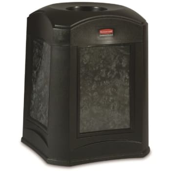 Image for Rubbermaid Landmark 35 Gallon Funnel Top w/ Panel Frame and Liner (Black) from HD Supply