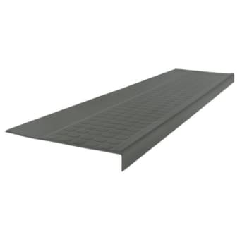 Image for Roppe 12-1/2 X 3 Ft Charcoal Low Circular Rubber Square Nose Stair Tread from HD Supply