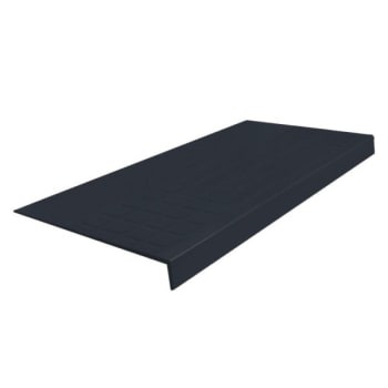 Image for Roppe 12 X 3 Ft Black Square Rubber Square Nose Stair Tread from HD Supply